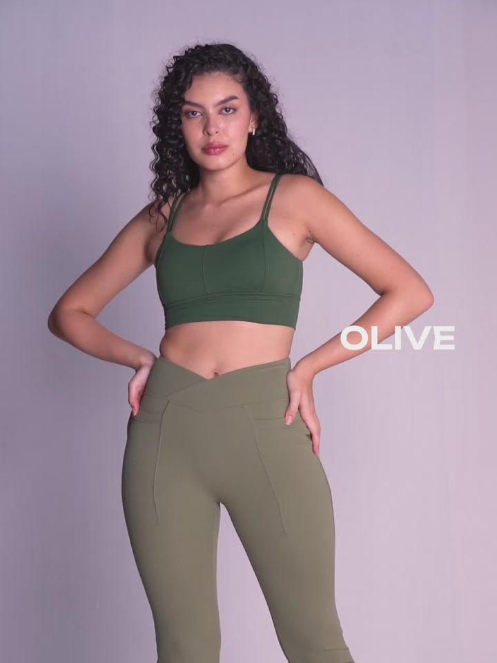 Olive Extra Tall Hourglass Leggings