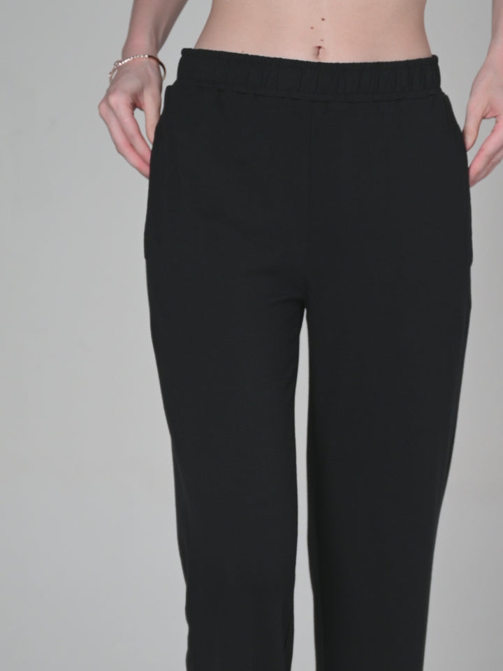 Black Float Flare Pants