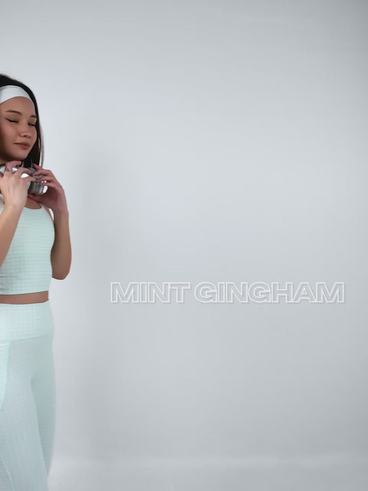 Mint Gingham Sculpt Core Leggings