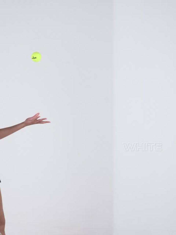 White Courtside Oversized Printed Tee - Women