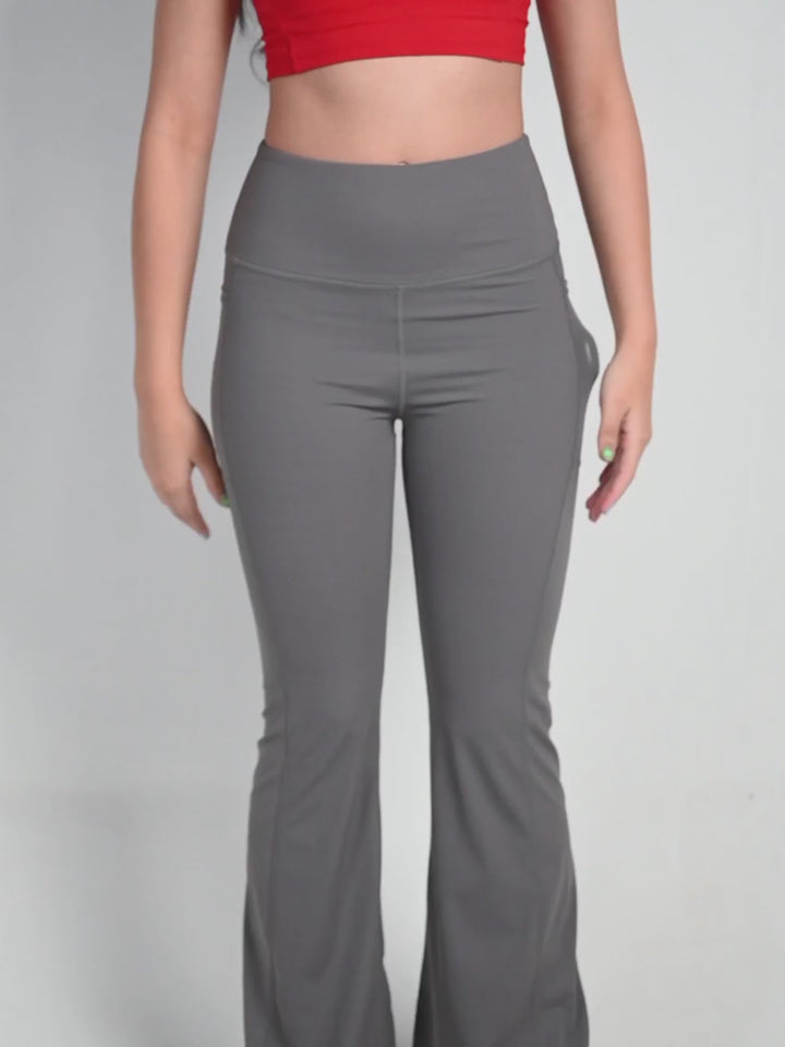 Grey All-Day Flex Flare Pants