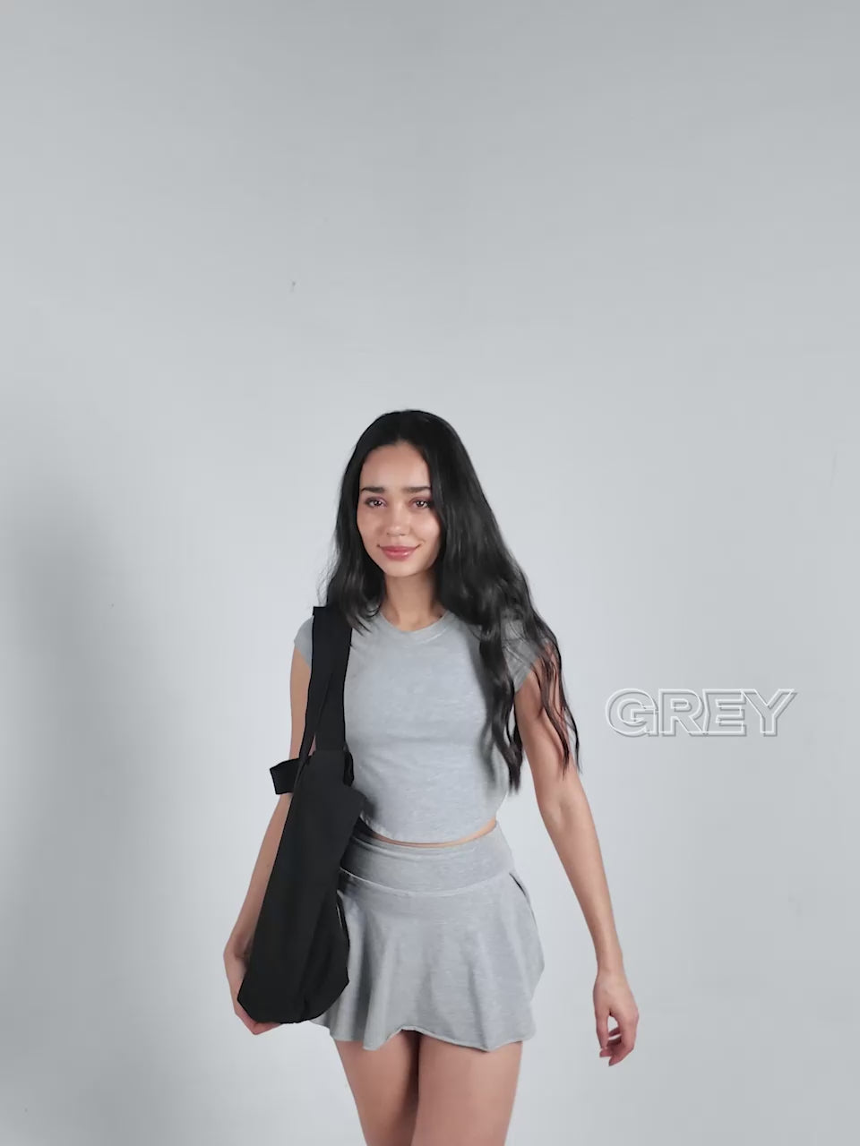 Grey Cotton Baby Tee