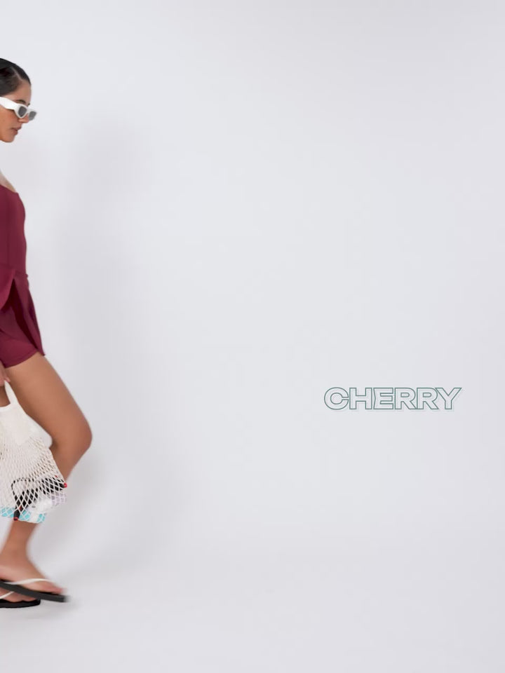 Cherry Swirl Swim Dress