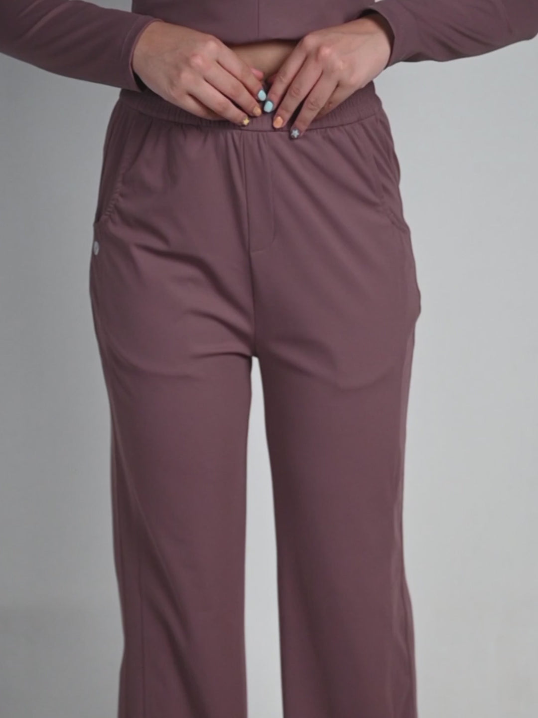 Dusty Rose Work And Wander Pants