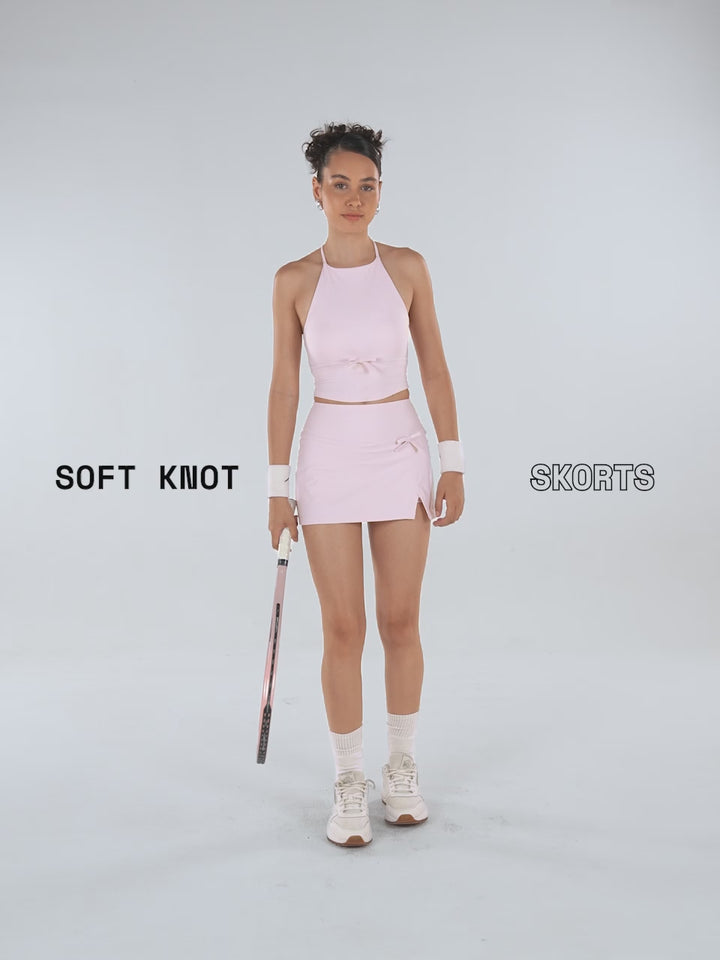 Blush Soft Knot Skorts