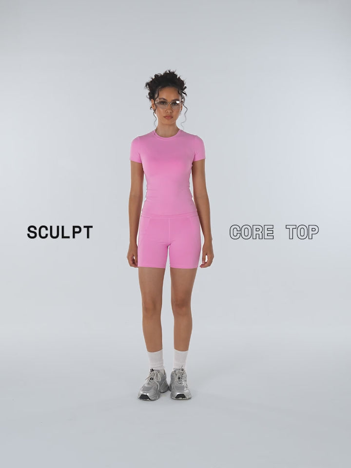 Pink Sculpt Core Top