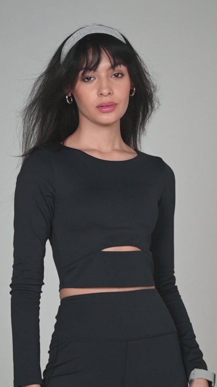 Black All-Day Flex Top