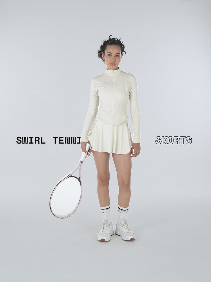 Ivory Swirl Tennis Skorts
