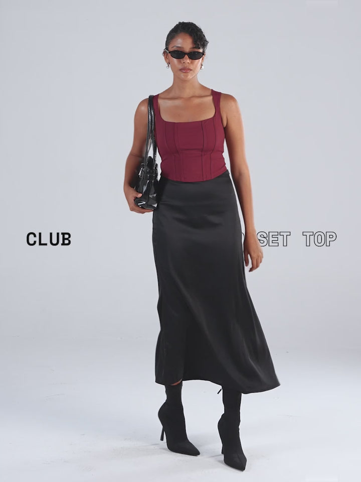 Cherry Club Corset Top