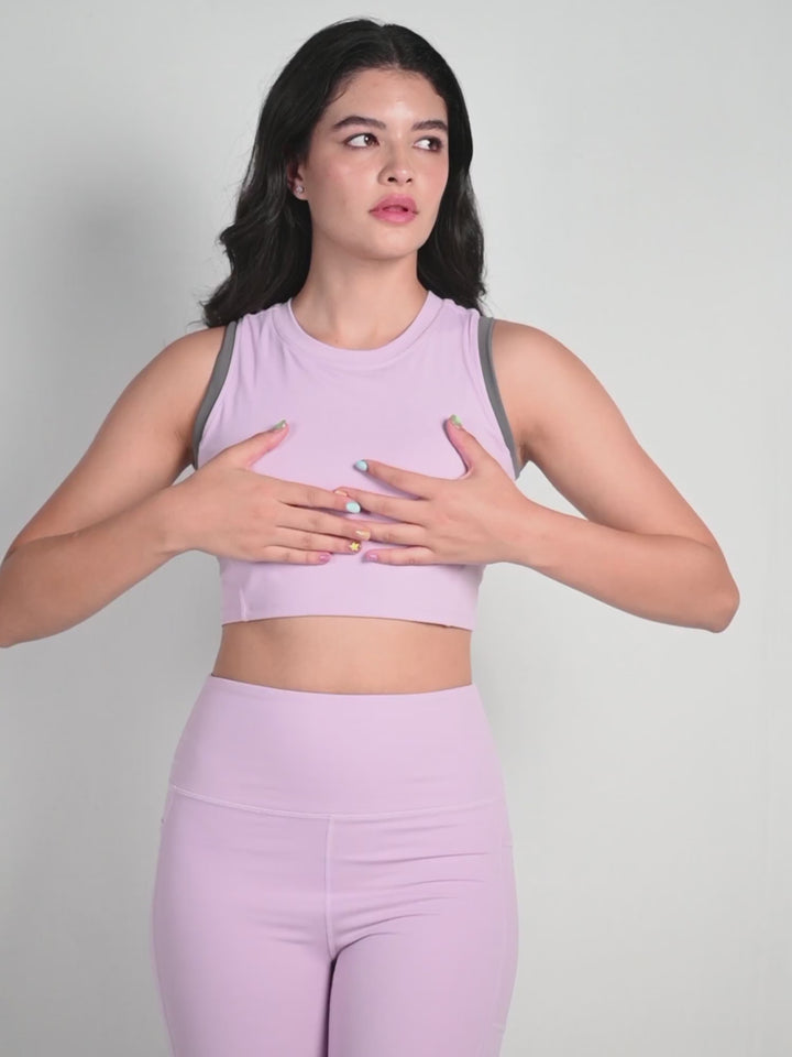 Lilac In-Vest Sports Bra