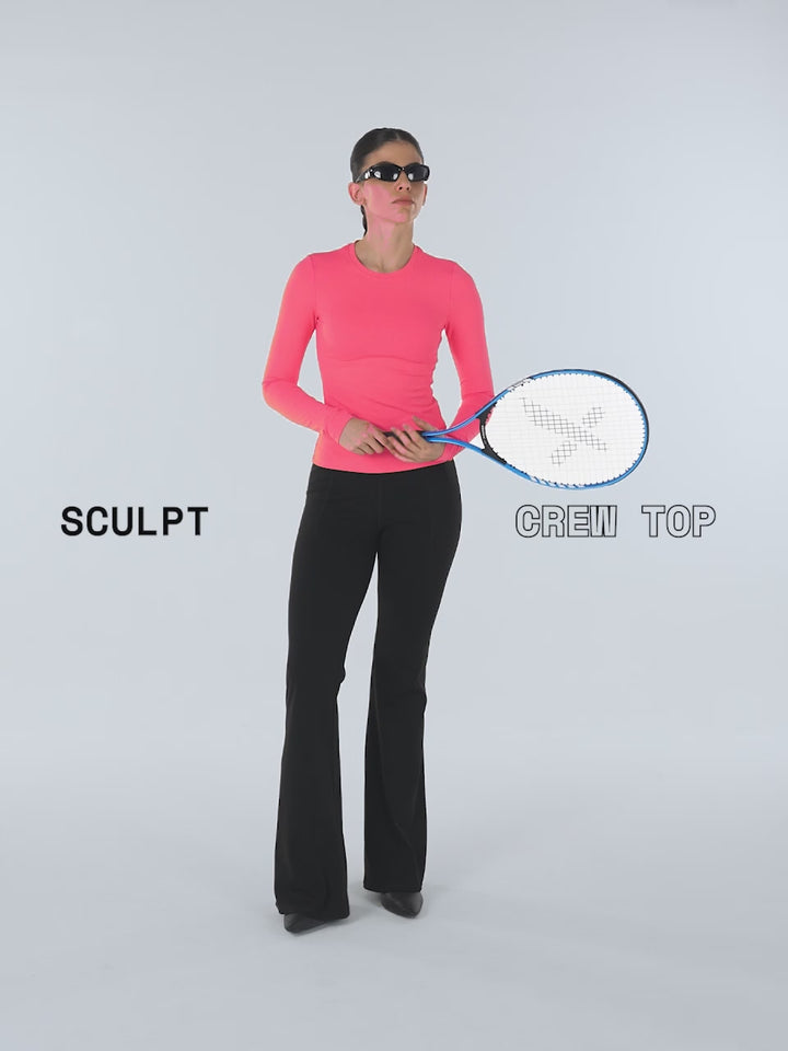 Coral Sculpt Crew Top
