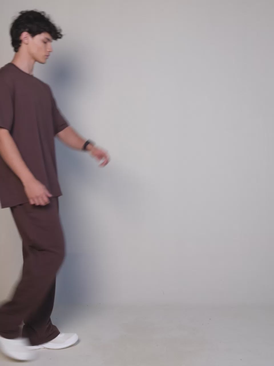 Brown Wide Leg Joggers