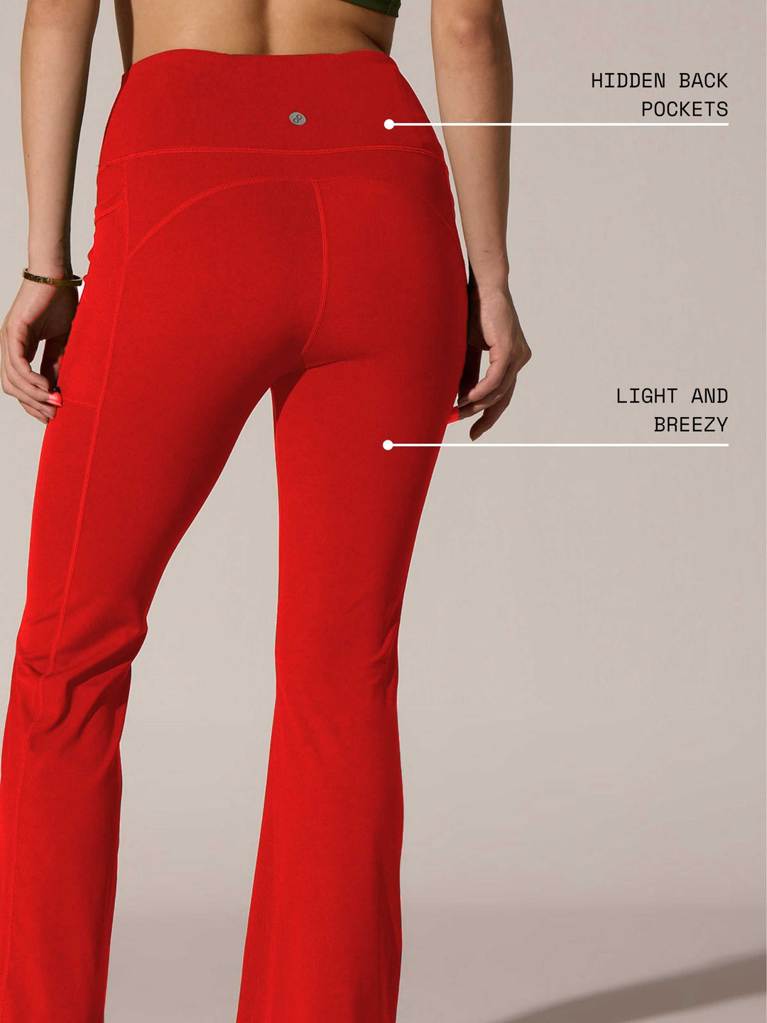 Red All-Day Flex Flare Pants