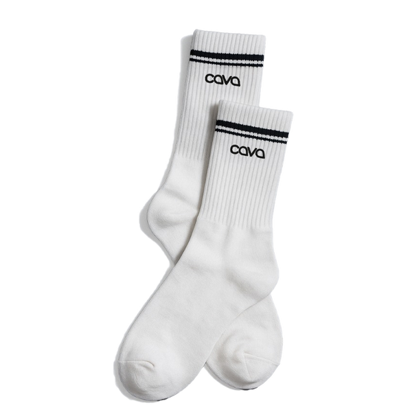 White Cava Unisex Socks