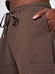 Belgium Brown Waffle Shorts CAVA athleisure
