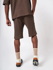 Belgium Brown Waffle Shorts CAVA athleisure
