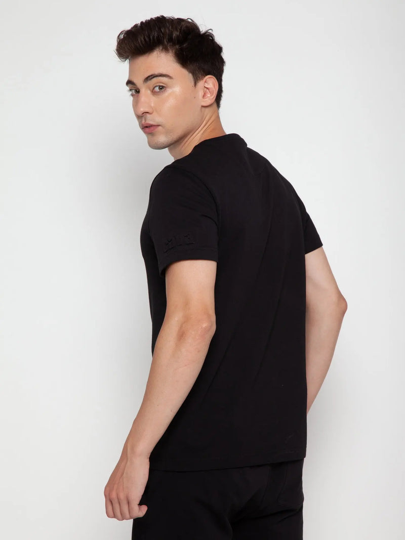 Black CAVA Embossed T-shirt CAVA athleisure