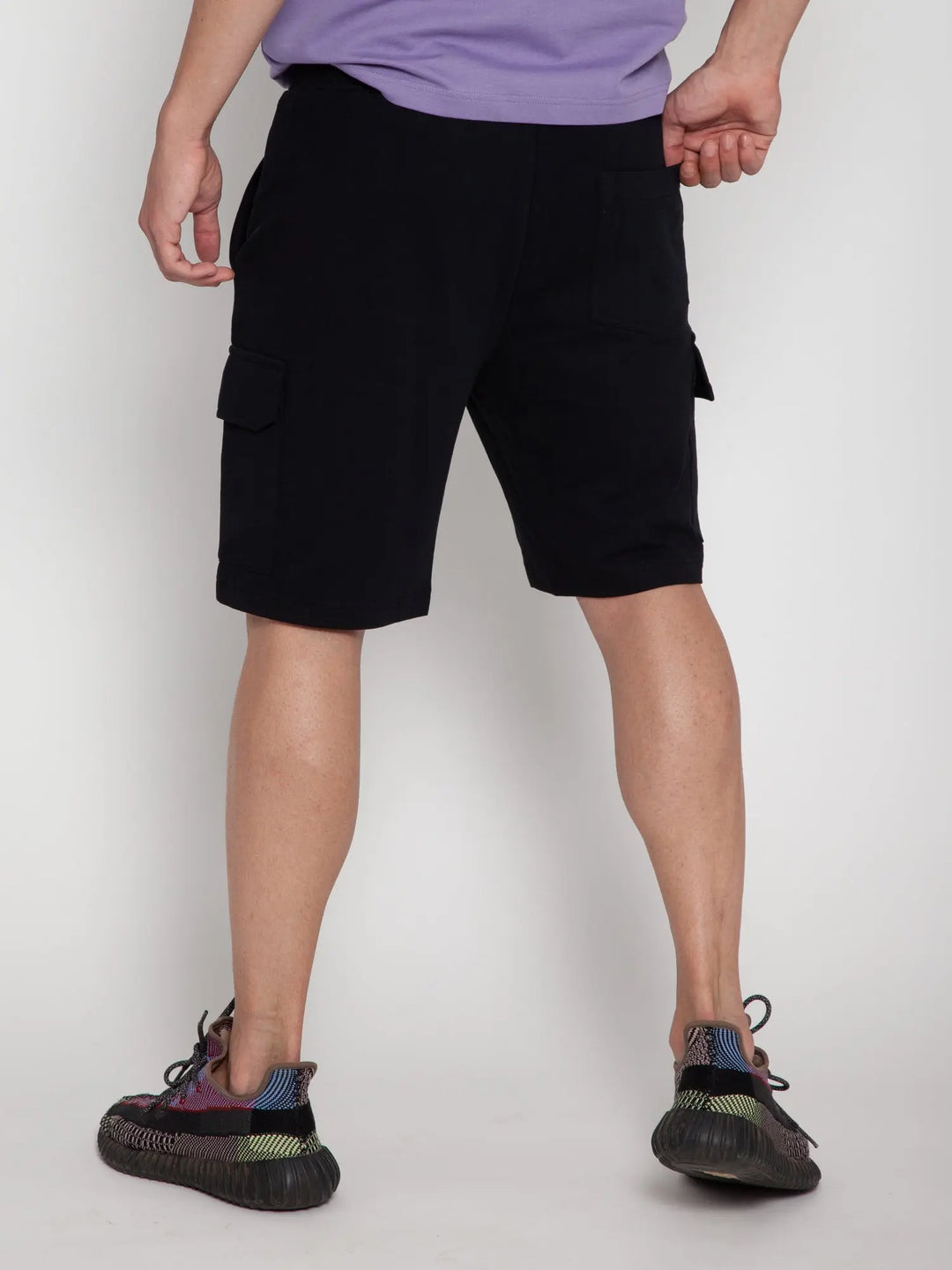Black Cargo Comfort Shorts CAVA athleisure