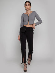 Black Flare Slit Leggings CAVA athleisure