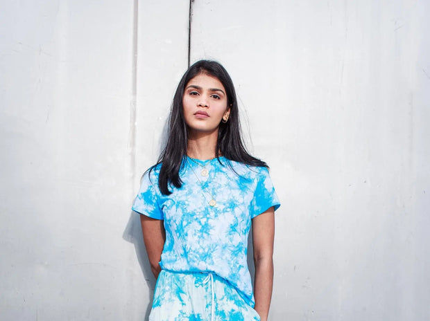 Blue Tie-Dye Tee CAVA athleisure