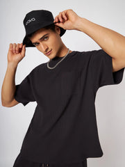 Boston Black Waffle T-shirt CAVA athleisure