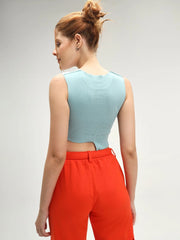 Colourblock Patchwork Crop Top CAVA athleisure