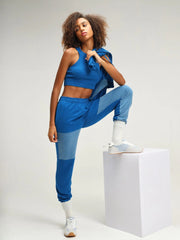 Dallas Blue Patchwork 3 Piece Set CAVA athleisure