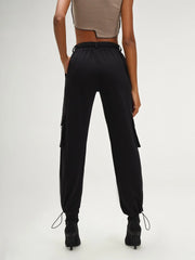 Kenya Black Parachute Jogger Pants CAVA athleisure