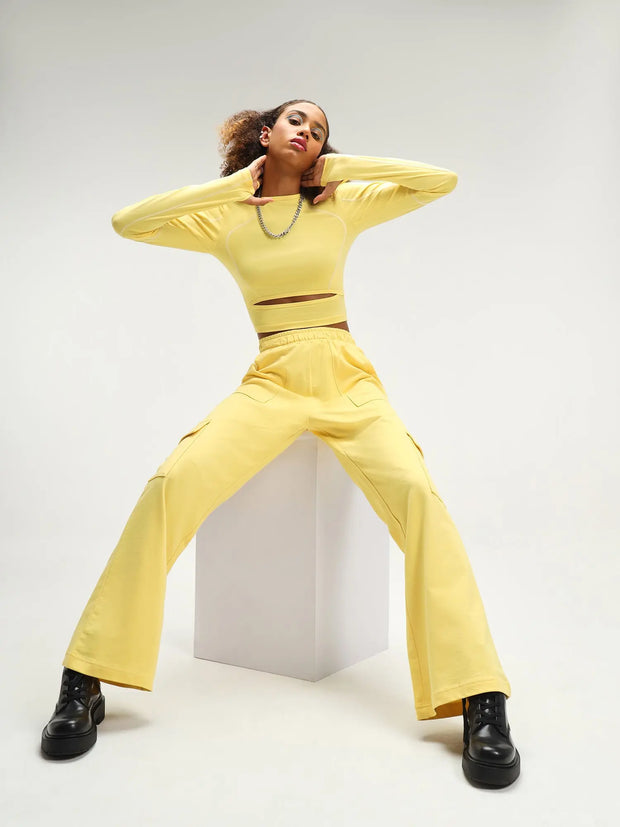 Mexico Yellow Cyber Punk Co-ord Set CAVA athleisure