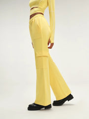 Mexico Yellow Wide Cargo Joggers CAVA athleisure