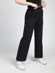 Noir Black Wide Leg Joggers CAVA athleisure