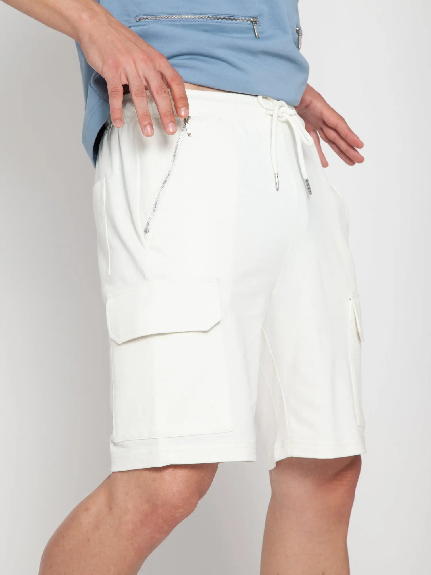 Off white cargo shorts store