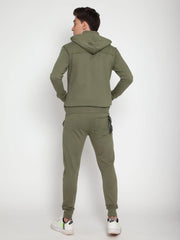 Olive Green Removable Hooded Jacket CAVA athleisure