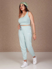 Pastel Blue Monogram Jogger CAVA athleisure