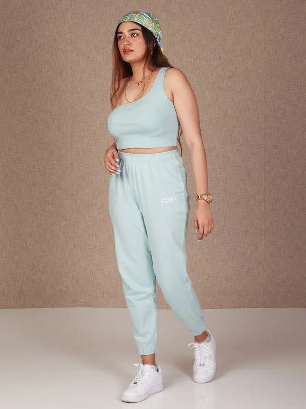 Pastel Blue Monogram Jogger CAVA athleisure