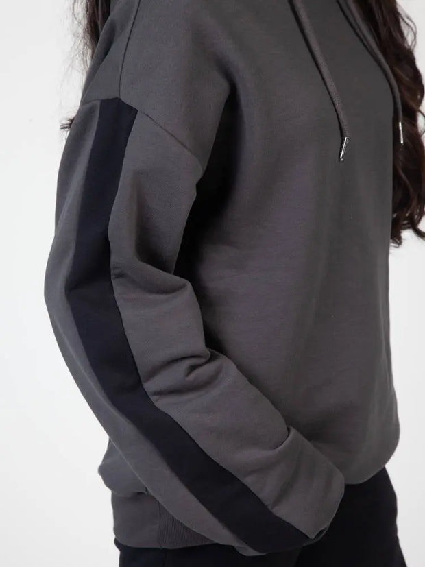 Shadow Stripe Oversized Hoodie CAVA athleisure