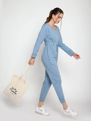 Steel Blue Lounge Jumpsuit CAVA athleisure