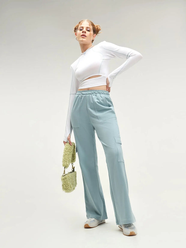 Sweden Steel Blue Cyber Punk Co-ord Set CAVA athleisure