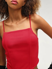 Tokyo Red Corset Top CAVA athleisure