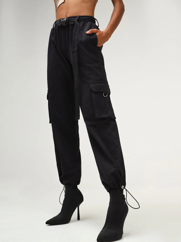 Vienna Mocha and Black Parachute Jogger Set CAVA athleisure