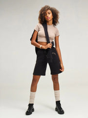 Vienna Mocha and Black Shorts Set CAVA athleisure