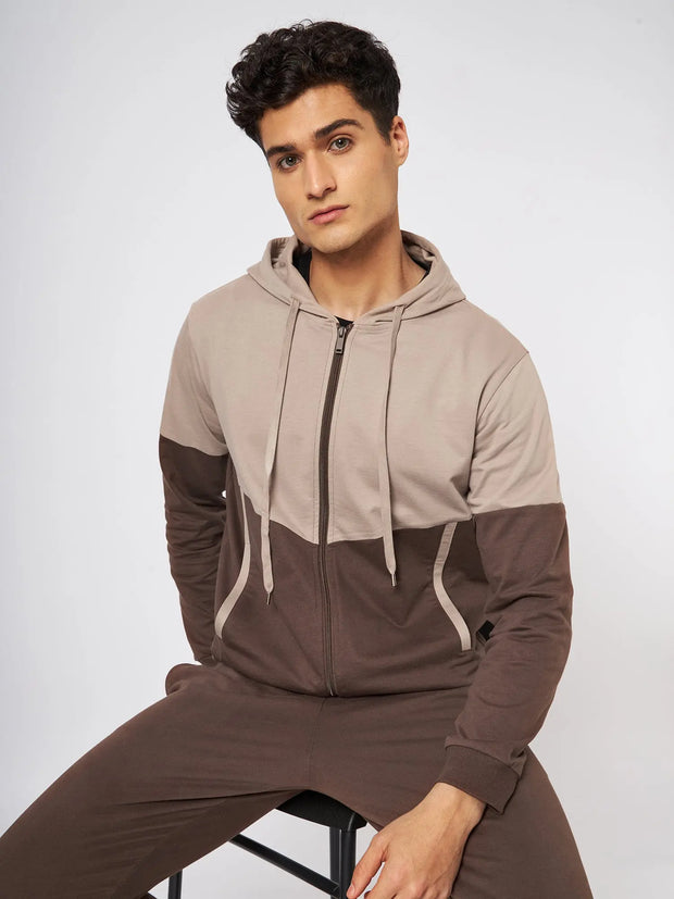 Vietnam Brown and Beige Game Changer Jacket CAVA athleisure